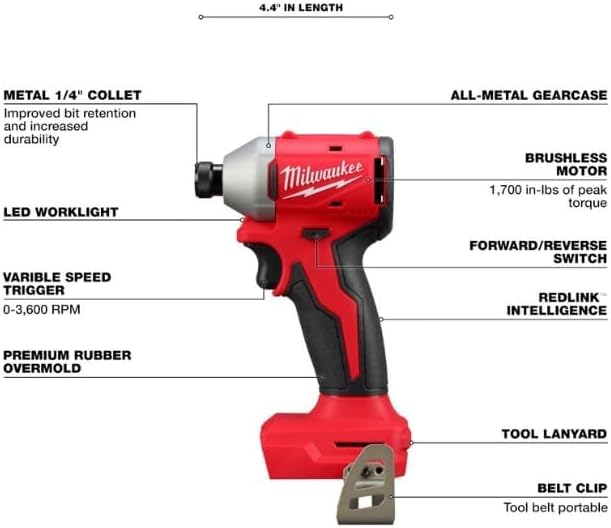 Milwaukee M18TRADE Compact BRUSHLESS 2-Tool Combo – Best for Professionals