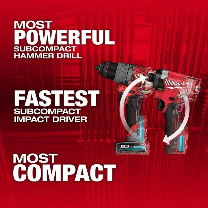 Milwaukee M12 FUEL 2 Tool Combo Kit